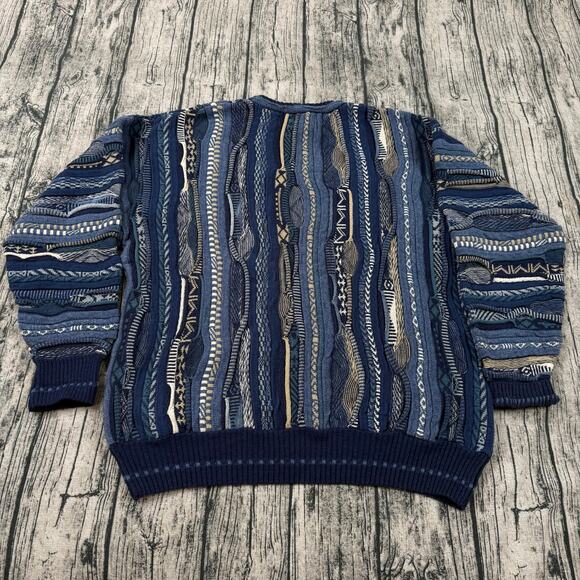 Vintage Florence Tricot 3d Sweater Coogi Style Fashion Sweater Men’s Size Large - Picture 2 of 9